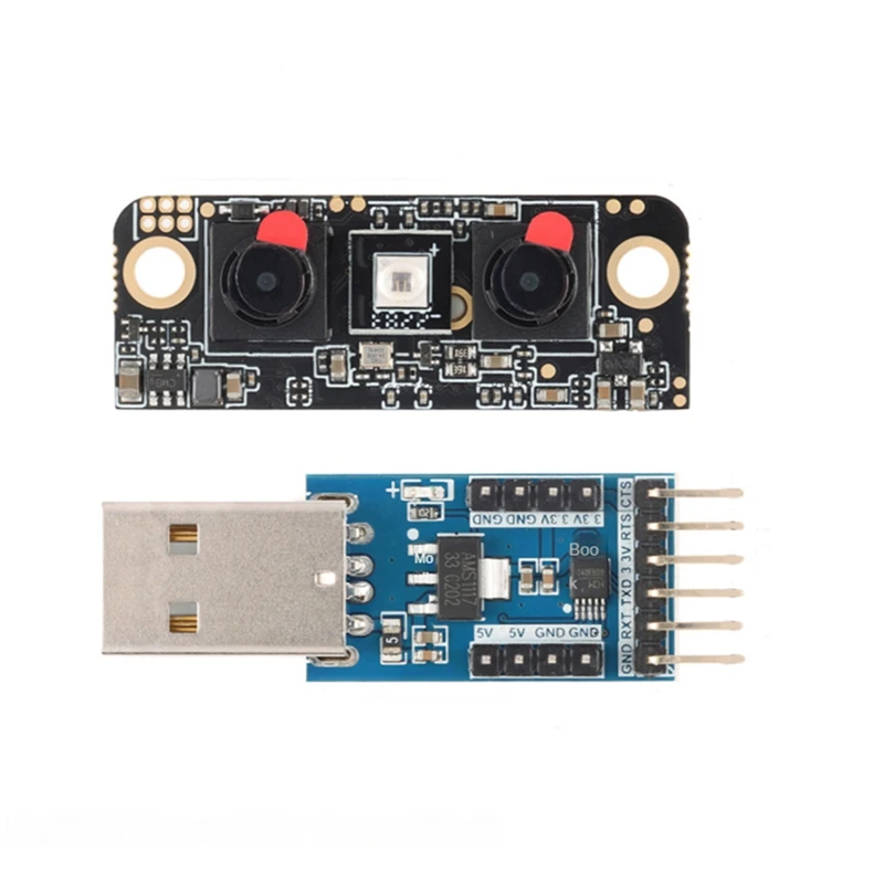 

FR1002 Face Recognition Module 3D IR Infrared Binocular Camera Live Detection For UART Serial Communication