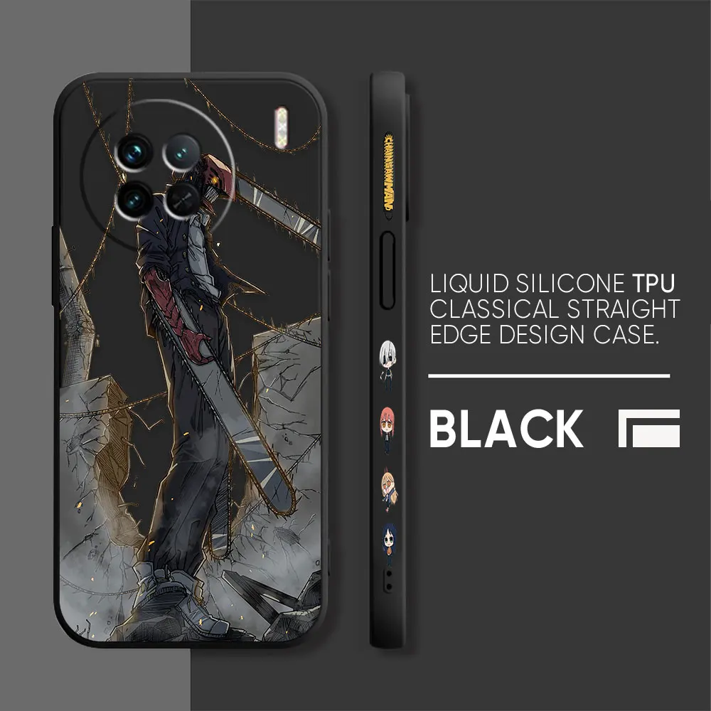 Japanese Anime Chainsaw Man Case For VIVO X21I X21S X23 X27 X30 X50 X60 X70 X80 X90 5G PRO PLUS Colour TPU Case Funda Shell Capa