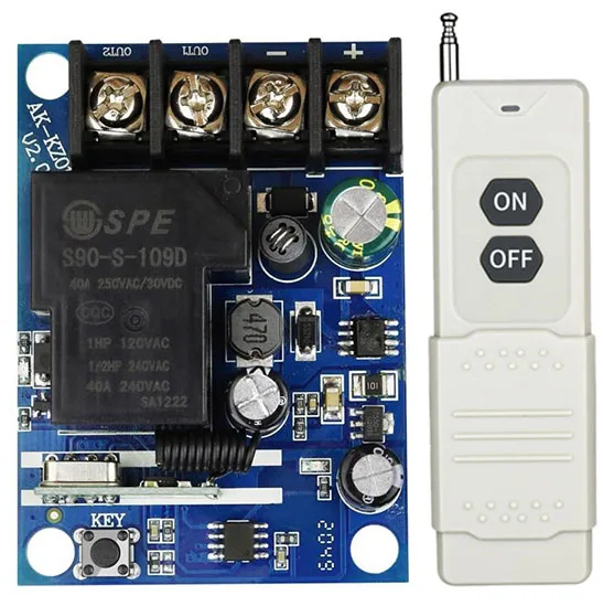 Универсальный беспроводной переключатель дистанционного управления 433 МГц 12 В