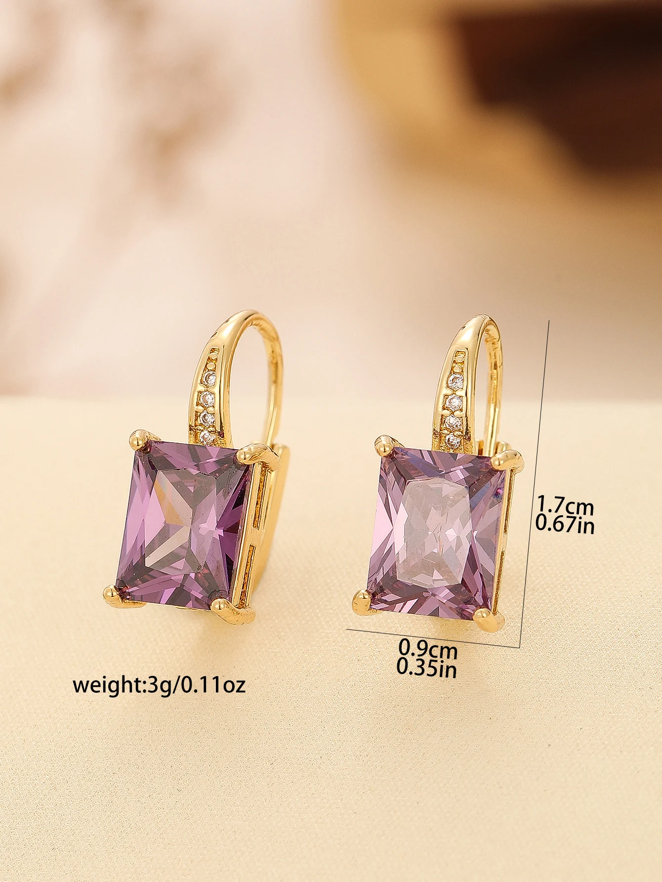 Элегантные Красочные Рубиновые Серьги-гвоздики