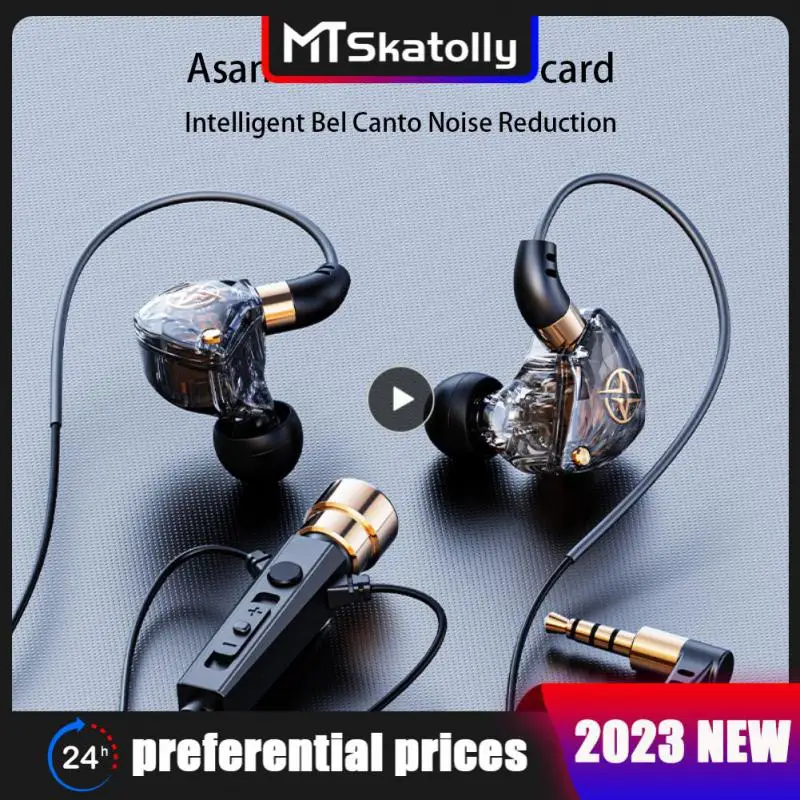 

3.5mm In Ear Sport Headset Extra Bass High Quality Sound Wired Headphone With Microphone For Redmi Samsung Computer