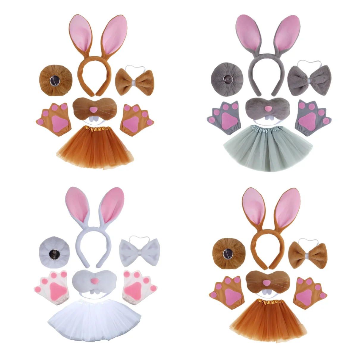 Детская фатиновая юбка-пачка юбка-бабочка галстук-бабочка набор перчаток для