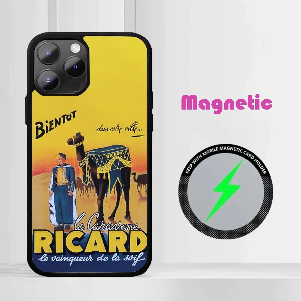 Чехол для телефона R-RICARDs Alcohol VIntage iPhone 16 15 14 13 12 11 PRO MAX PLUS мини-магнитный