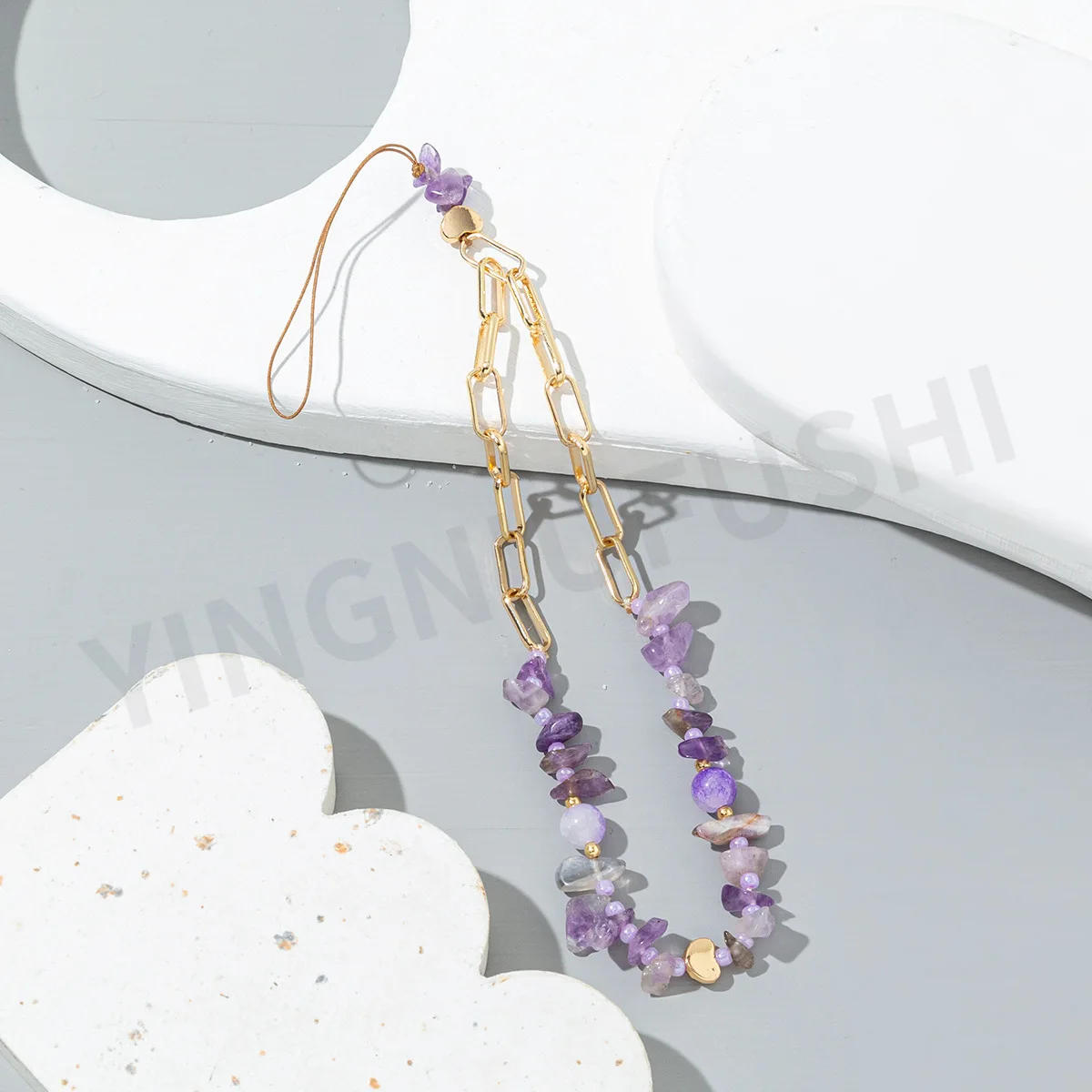 Korean Crystal Mobile Phone Chain Ladies Short Temperament Anti-lost Mobile Phone Lanyard Wholesale