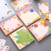 100sheets cartoon not sticky memo pad thickened tearable office school message notes paper supplies students kawaii stationery