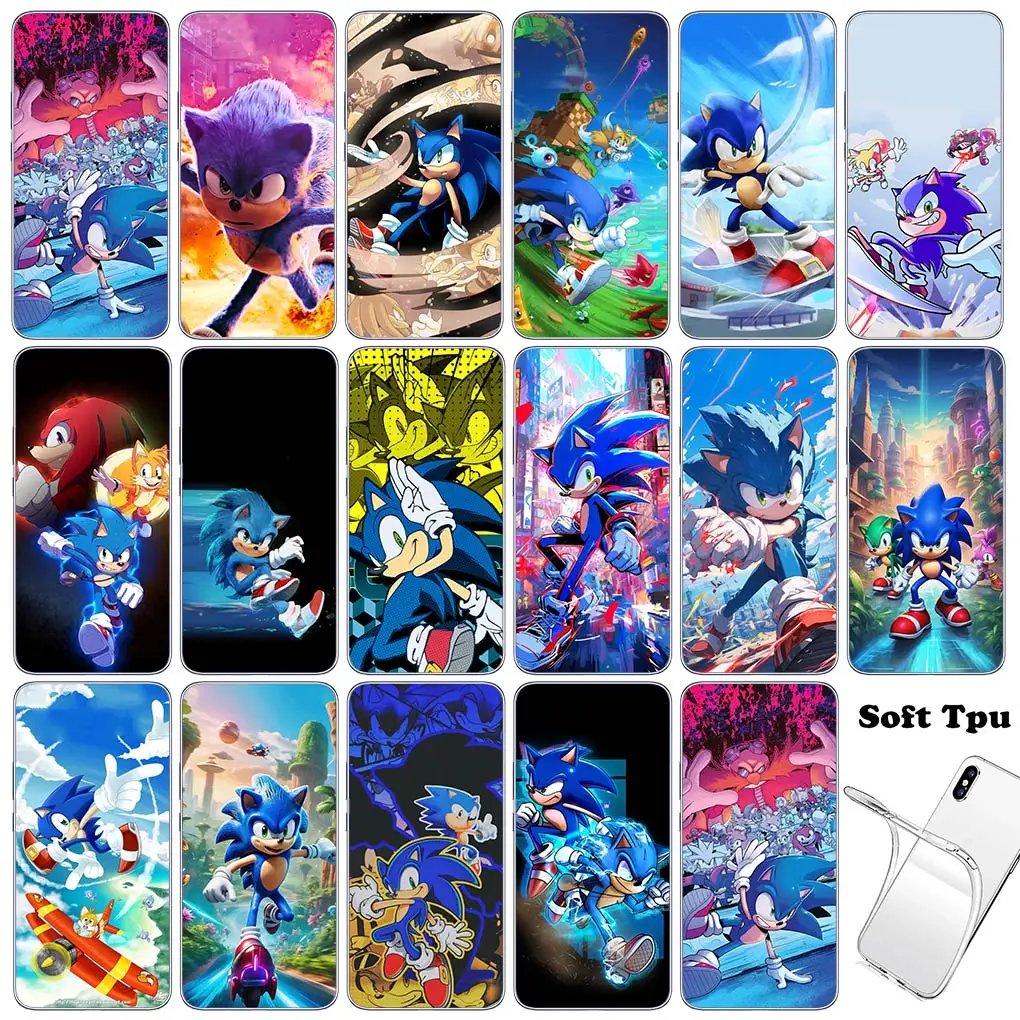 S-Sonics-Poster Hedgehog Phone Cover Casing for Motorola Moto E22 E40 E30 G200 G13 G14 G54 G84 G85 G04 G24 One Fusion Case
