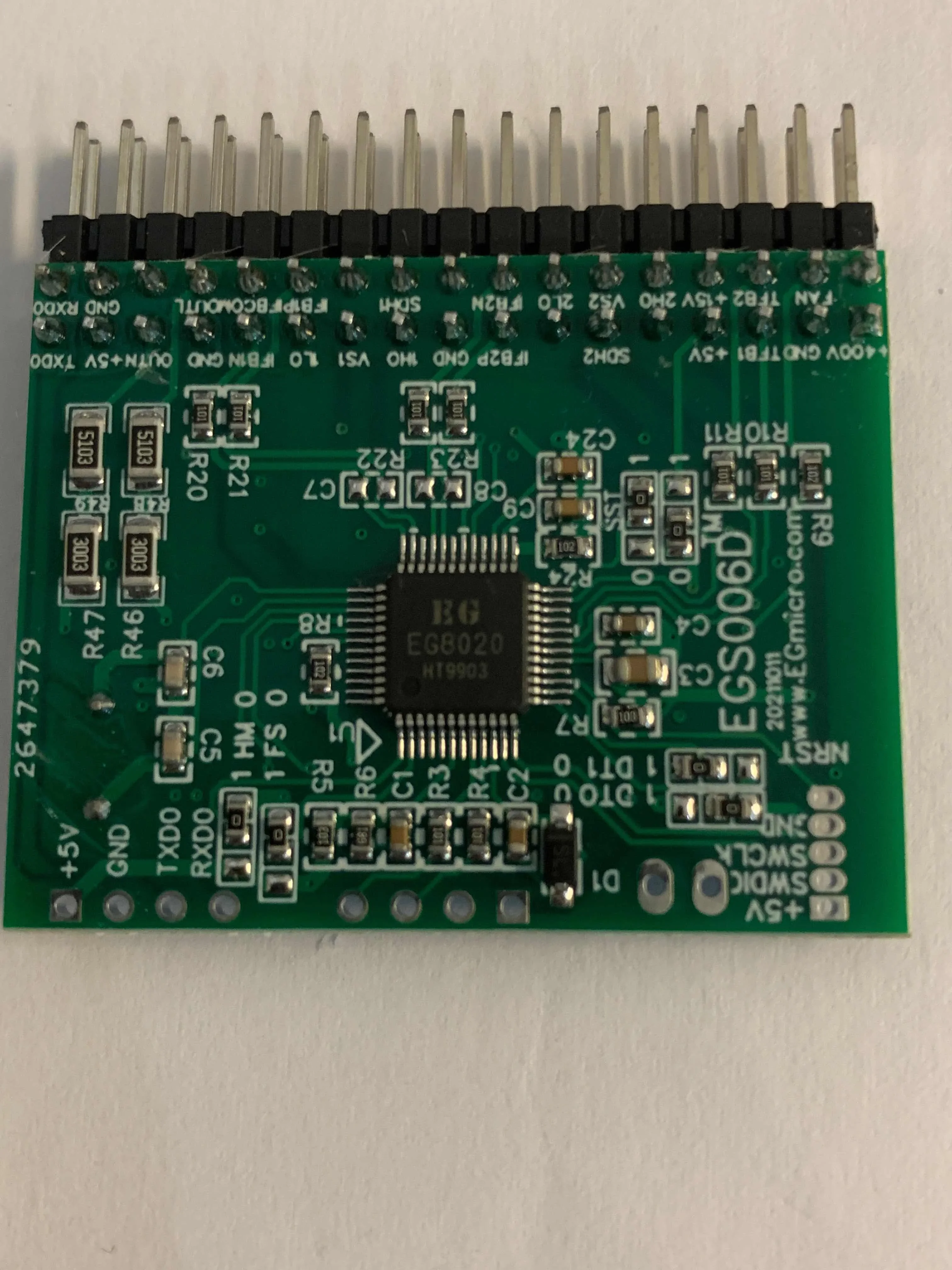 Плата драйвера инвертора EGS006D (EG8020+EG1160) двухрядные контакты