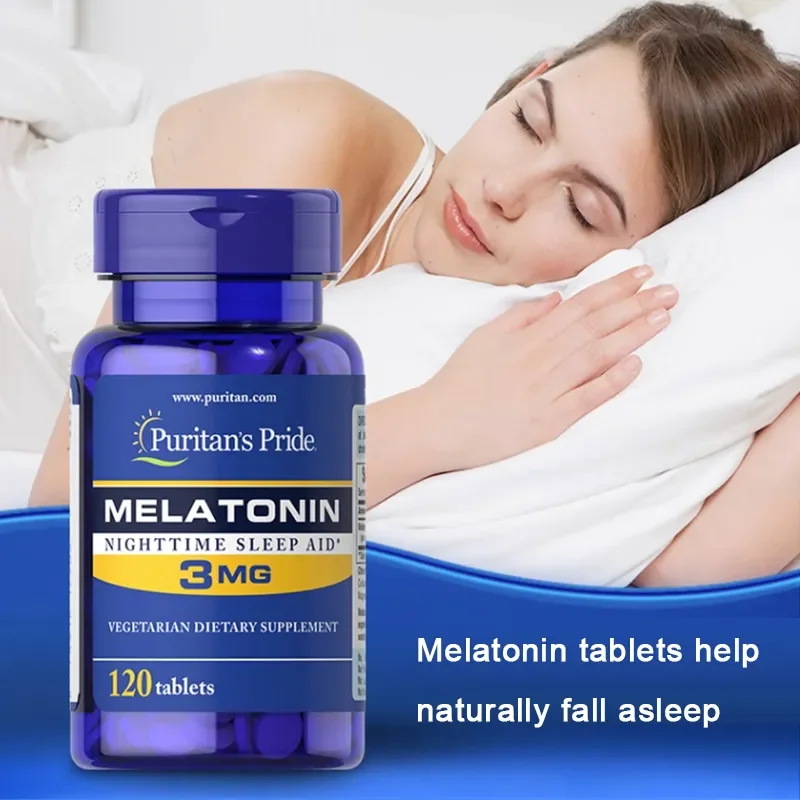 

120 Pills 3mg Melatonin Tablets Flash Sleep Tablets Natural Sleep Aid Pineal Gland Tablets Improve Sleep