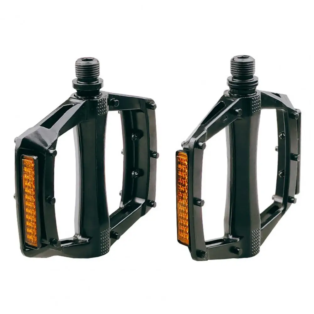 

2Pcs Bicycle Pedals Labor-saving Triangle Structure Aluminum Alloy Strong Strength Pedal Adapters with Reflector for Outdoor