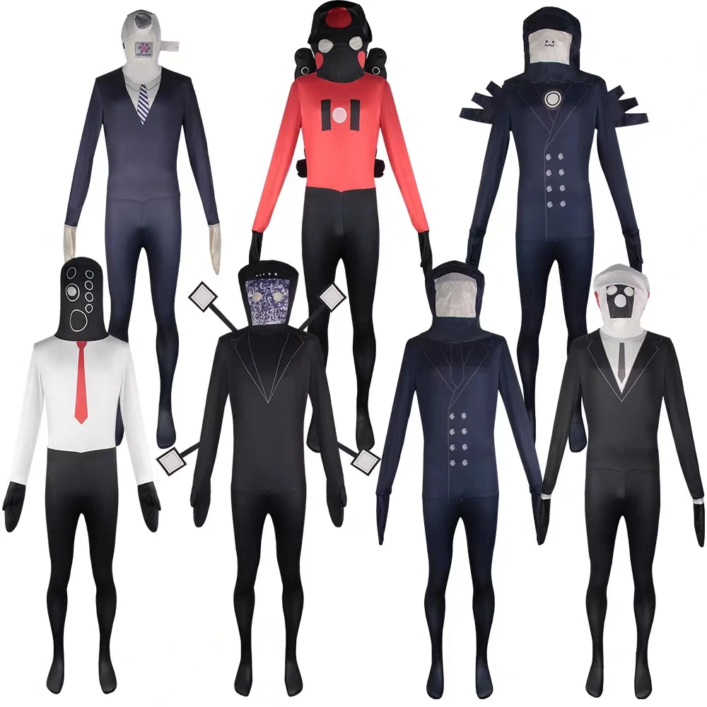 

Game Skibidi Toilet Cosplay Costume Funny Speaker Man Tv Man Camcorderman Costumes Horror Figure Clothing For Kids Adult Gifts