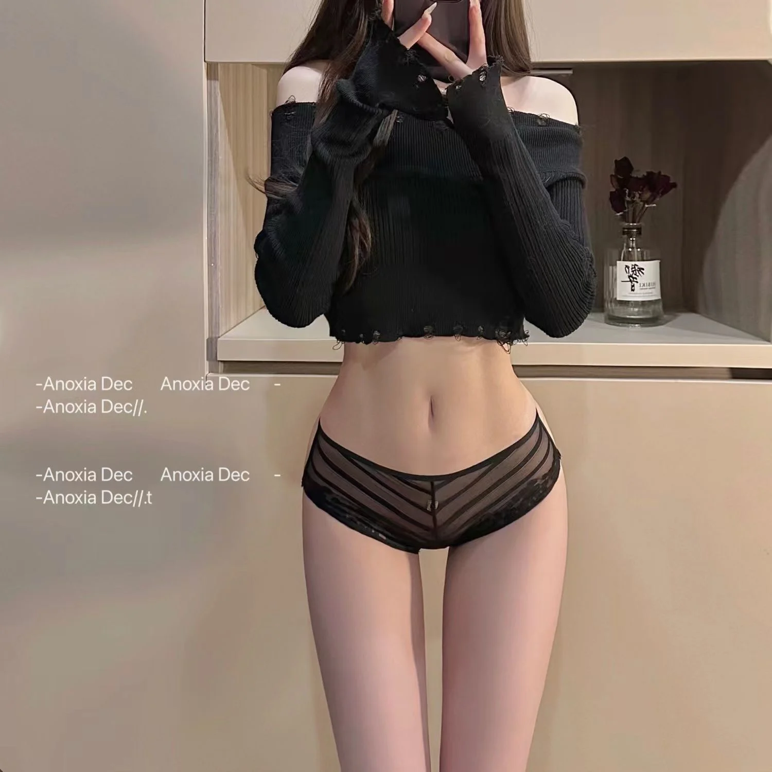 

Sexy Cross Diamond Lace Underwear Female Personality Hip Hollow Belt Low-waisted Briefs Women Lingerie