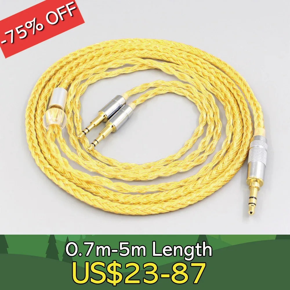 

16 Core OCC Gold Plated Braided Earphone Cable For Sennheiser HD477 HD497 HD212 PRO EH250 EH350 Headphone 2.5mm pin LN007381