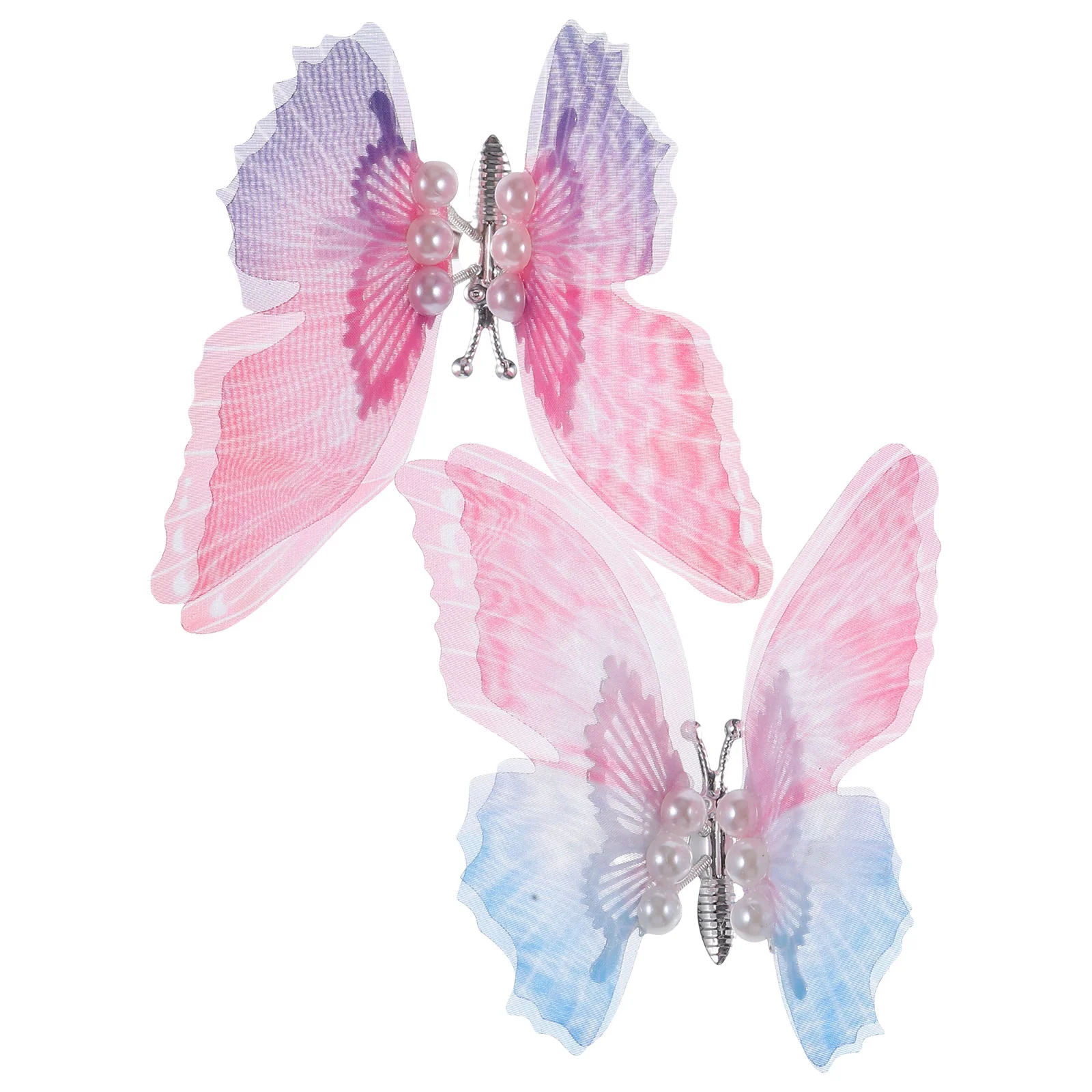 

2 шт., заколки для волос в виде бабочек