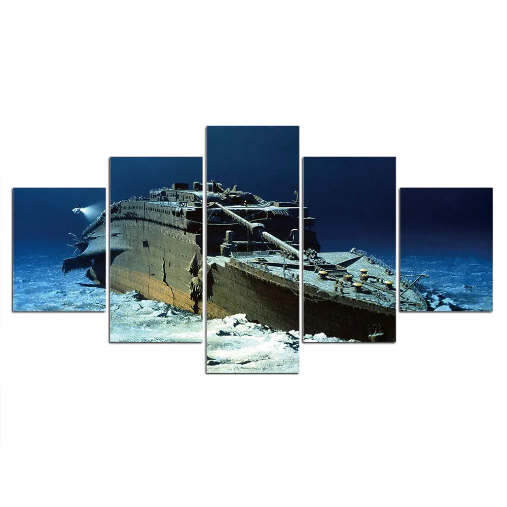 Художественная настенная Картина на холсте современные принты Титаник обломки