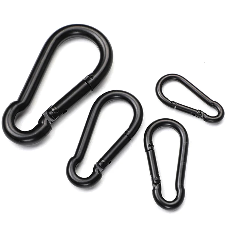 

Metal Keychain Clip Hooks D Carabiner Hooks Connector For Jewelry Making Key Ring DIY Findings Wholesale Outdoor Survival Tools