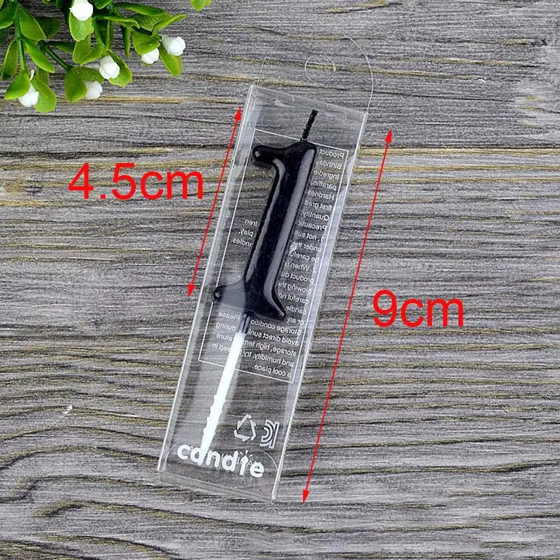 

Черные детские свечи для торта