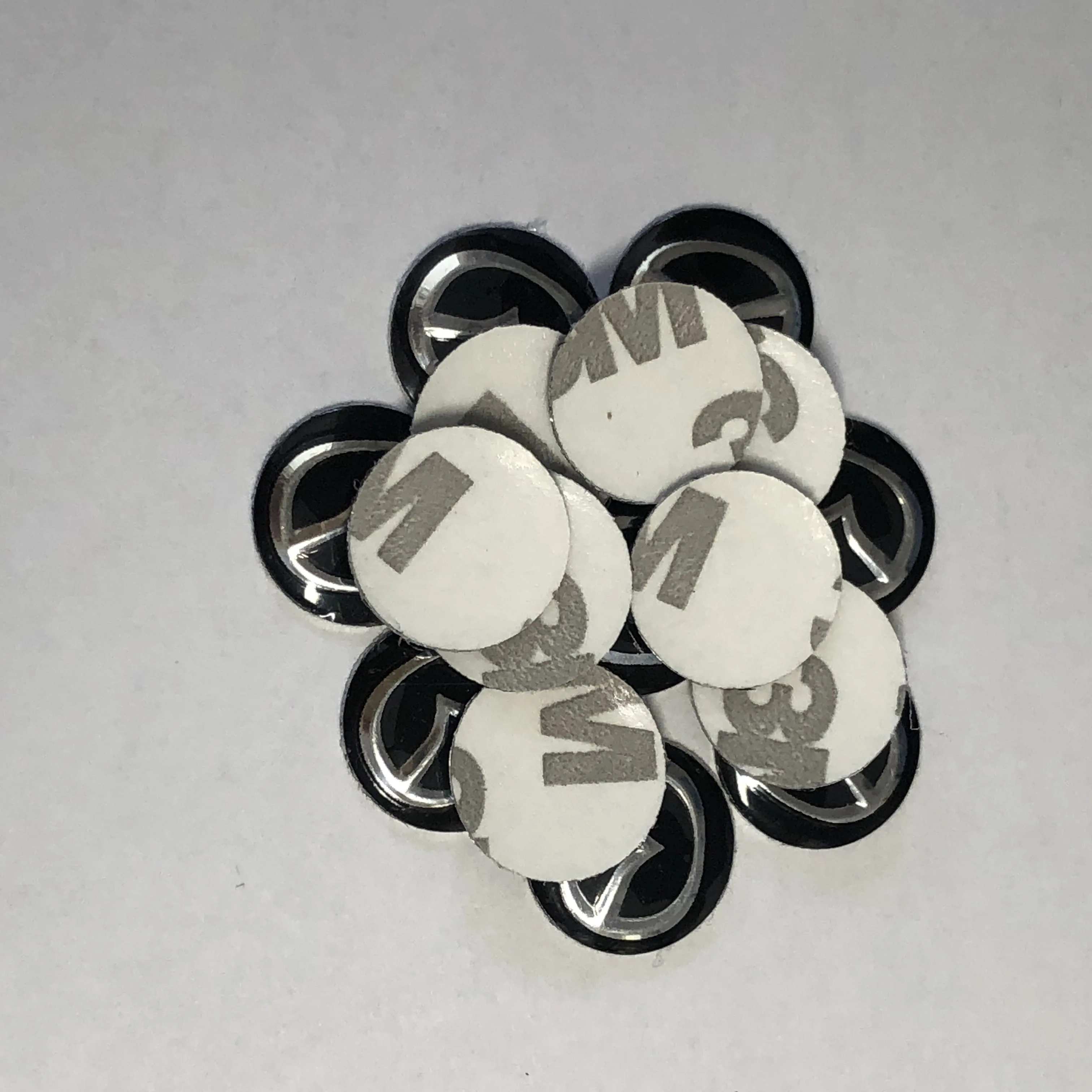 

2 pieces 14mm car key shell sticker logo for Ma-z-da badge aluminum DIY metal car key sticker logo black