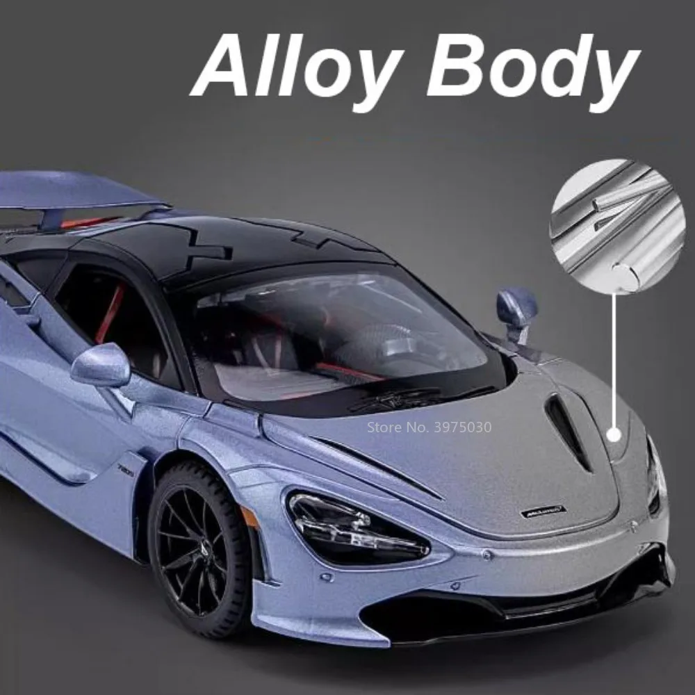 1:32 сплав MCL 720S игрушки миниатюрные автомобили литые под давлением модели звук