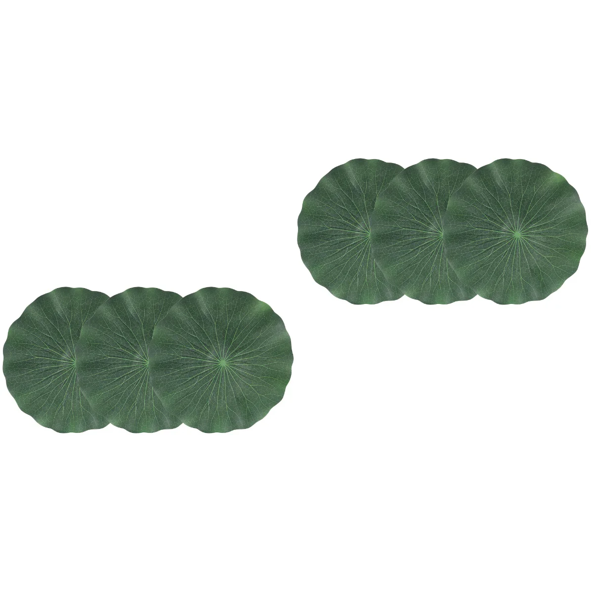 

6 Pcs Pond Floating Lotus Leaf Decor Aquarium Simulated Lotus Leaf Photography Prop