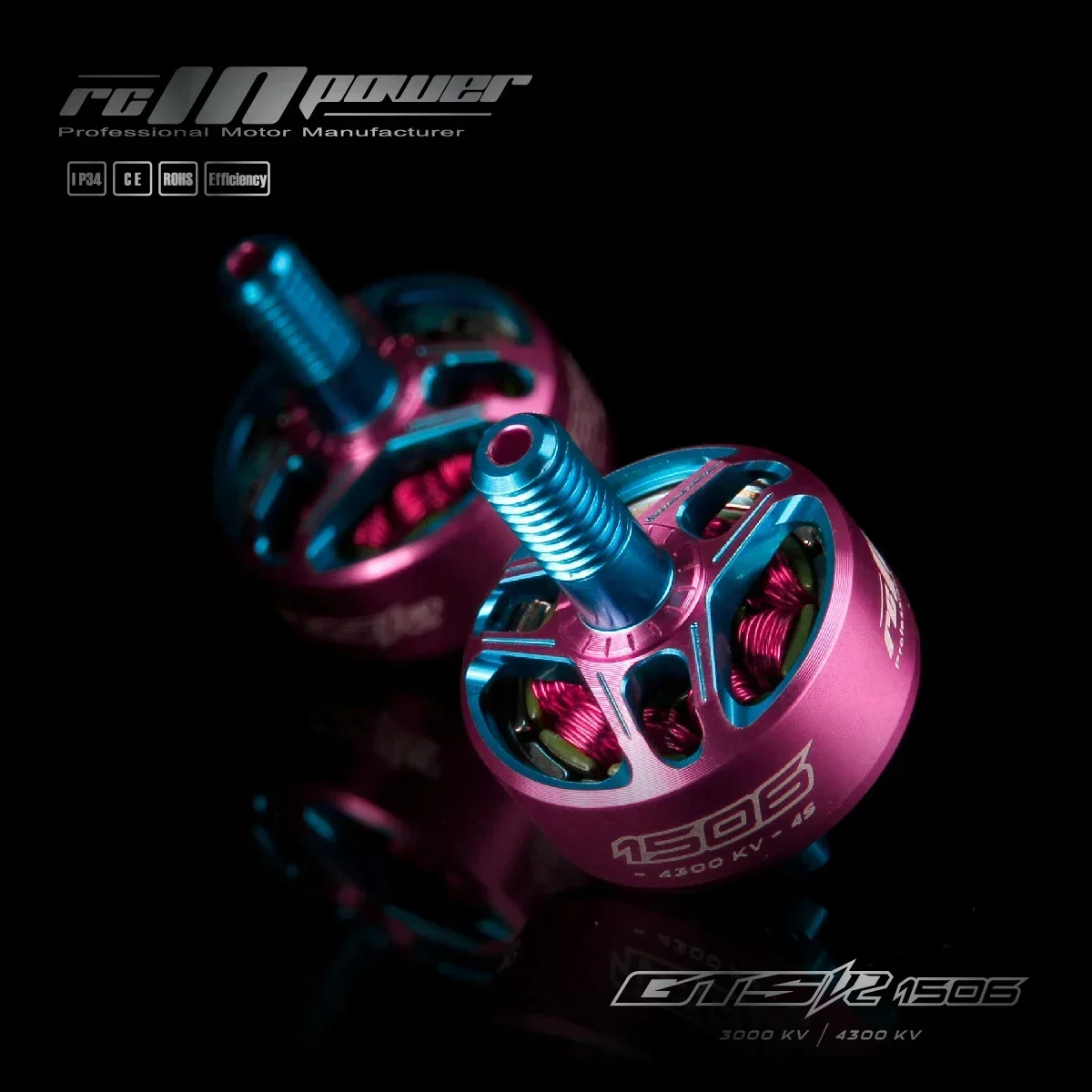 Фото RCINPOWER GTS V2 1506 Бесщеточный двигатель 4300KV 4S 3000KV 6S LIPO №2