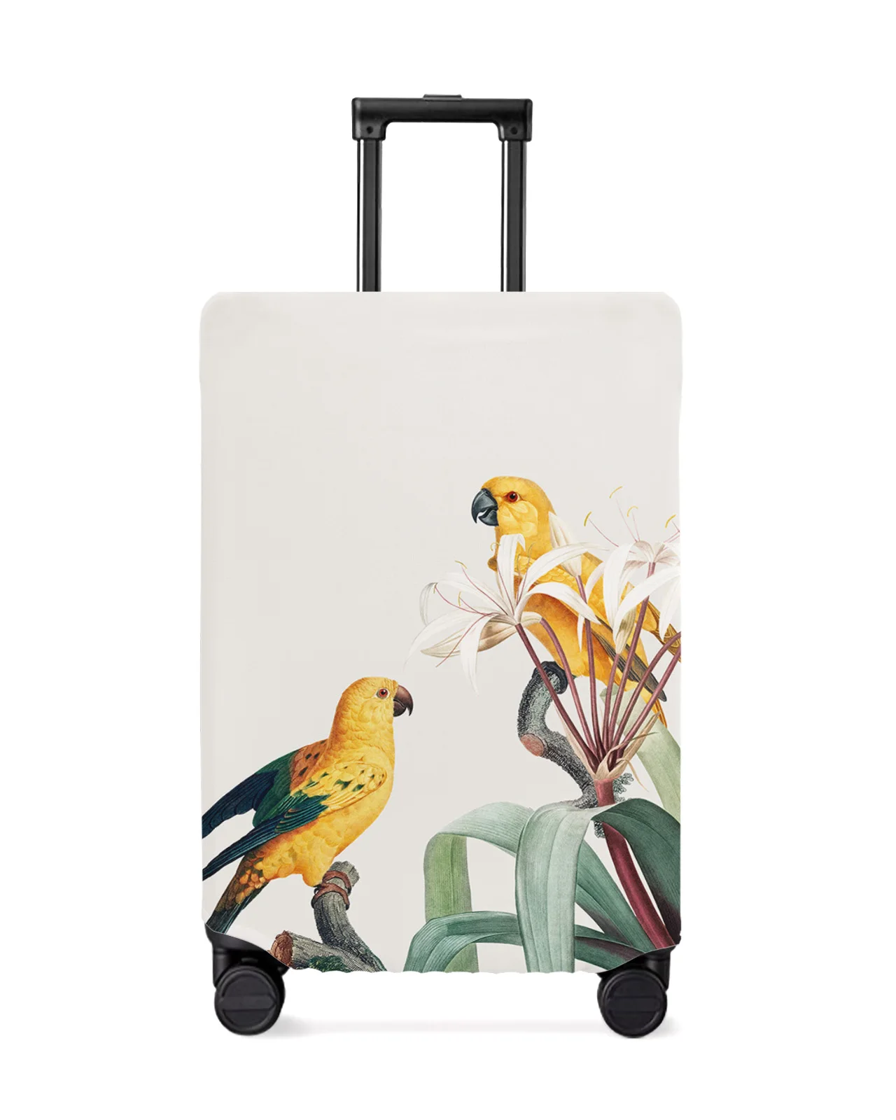 

Retro Flower Bird Parrot Travel Luggage Cover Elastic Baggage Cover For 18-32 Inch Suitcase Case Dust Cover Travel Accessories
