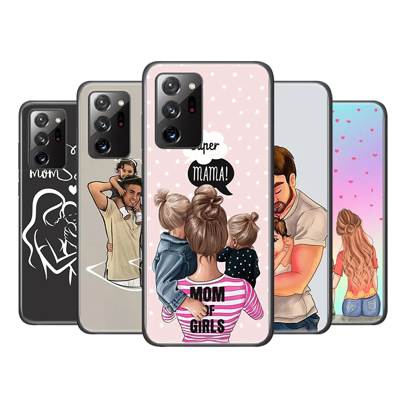 

Mom Dad Baby Family For Samsung Galaxy A01 A11 A22 A12 A21S A31 A41 A42 A51 A71 A32 A52 A52S A72 A02S A03S Phone Case