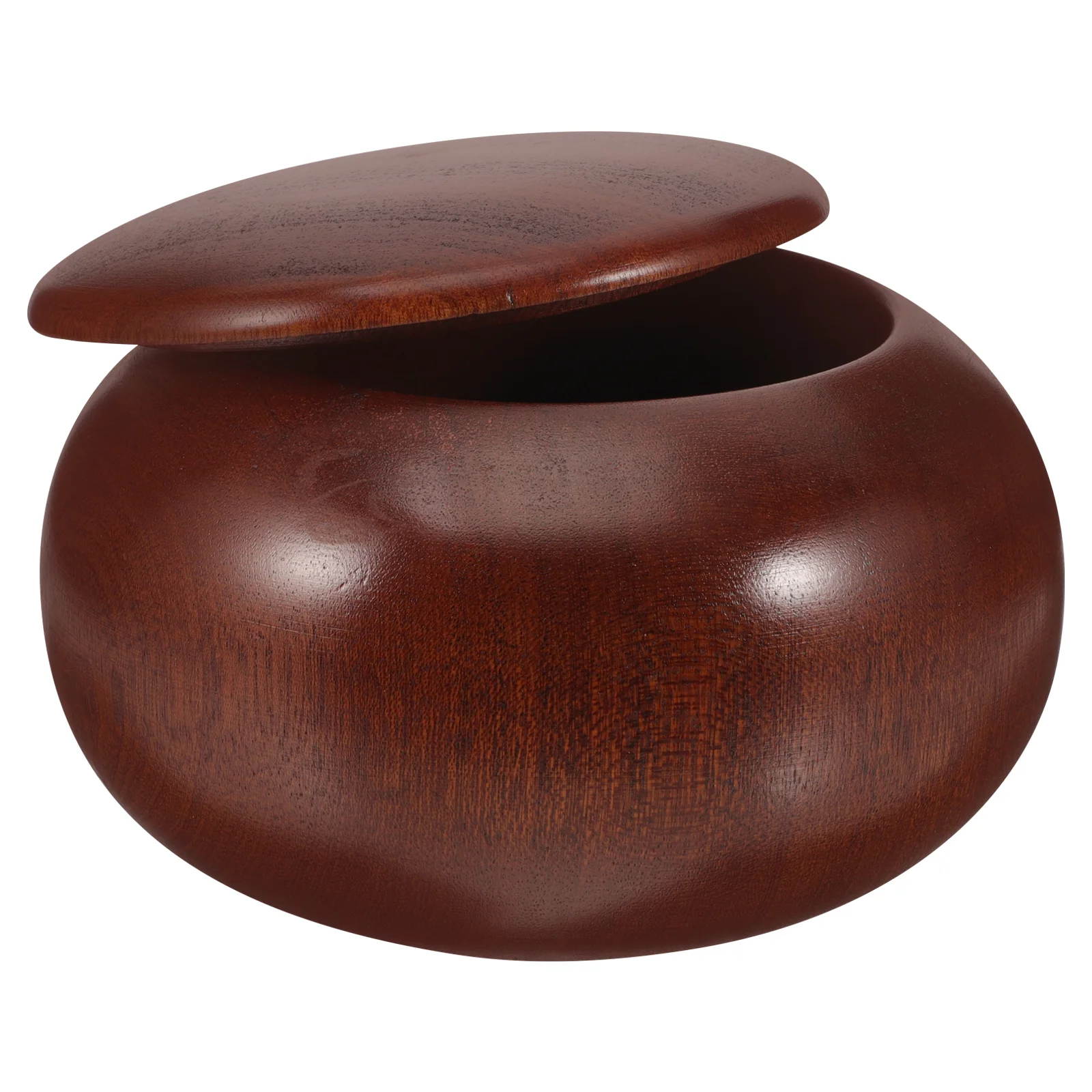 

Professional Go Bowl Storage Case Can Piece Chess Container Stones Holder Wood Child