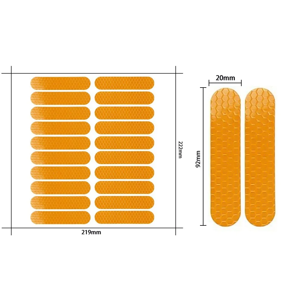 20 шт. светоотражающие наклейки из ПВХ 19 мм