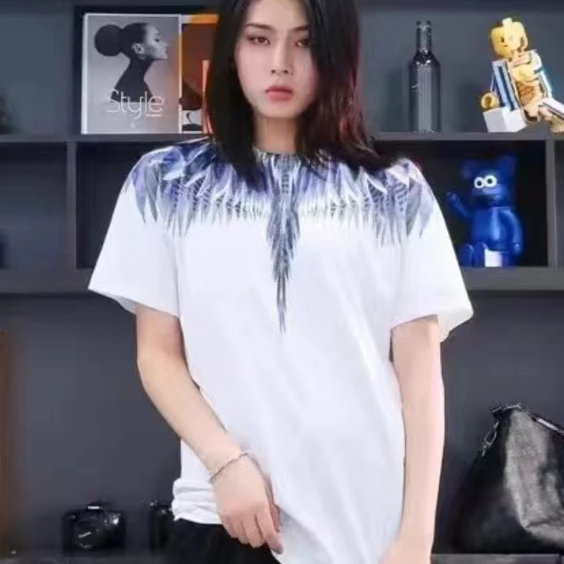 Футболка мужская с коротким рукавом Модная хлопковая простая свободная дышащая