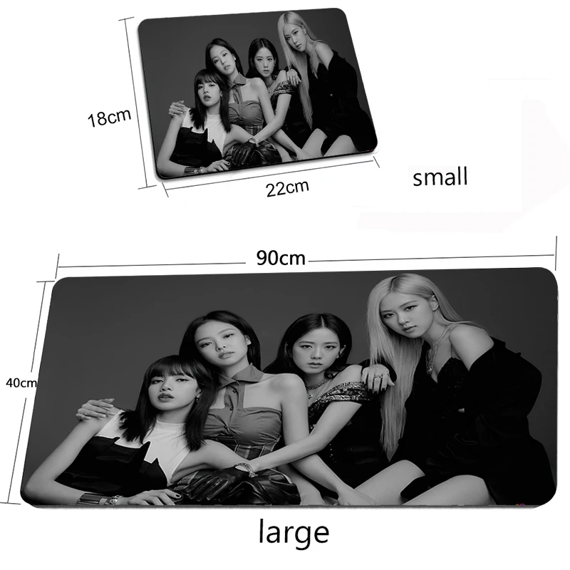 

Kopo-BlackpinkMouse Pad Gaming Keyboard Mat Deskmat Gamer Kawaii Laptops Mousepad Carpet Xxl Desk Accessories Pads Mause Pc