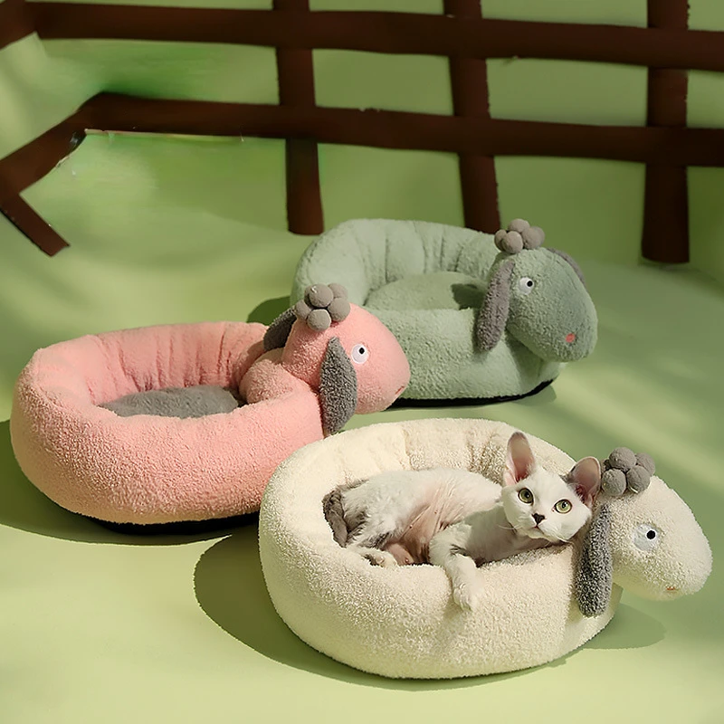 

Lamb Kennel Four Seasons Universal Deep Sleep Cat Kennel Four Seasons Warm Cat Mat Small Dog Kennel Removable Pet Products