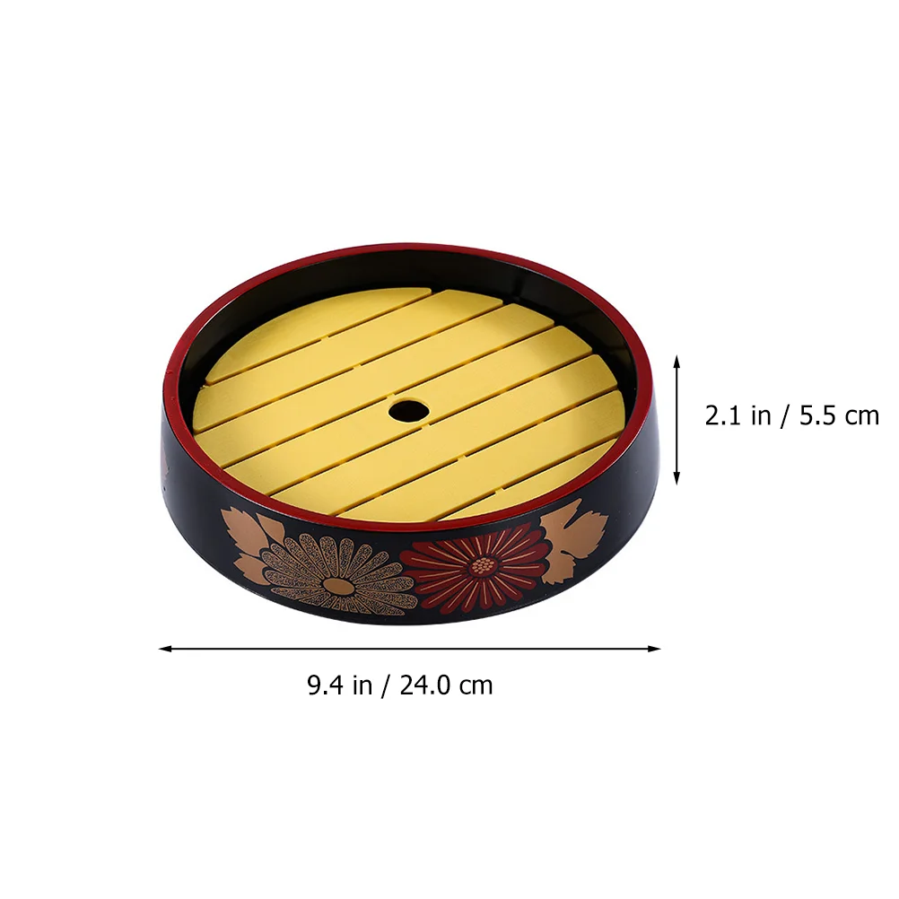 

Sushi Serving Plate Tray Japanese Plates Ice Sashimi Platter Dish Bowl Boat Rice Wood Wooden Appetizer Display Dip Round Dishes