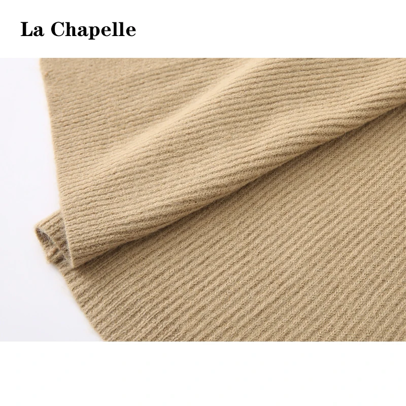 La Chabell 2023 осенне-зимний утолщенный мягкий клейкий вязаный кардиган High Sense Idle Sle