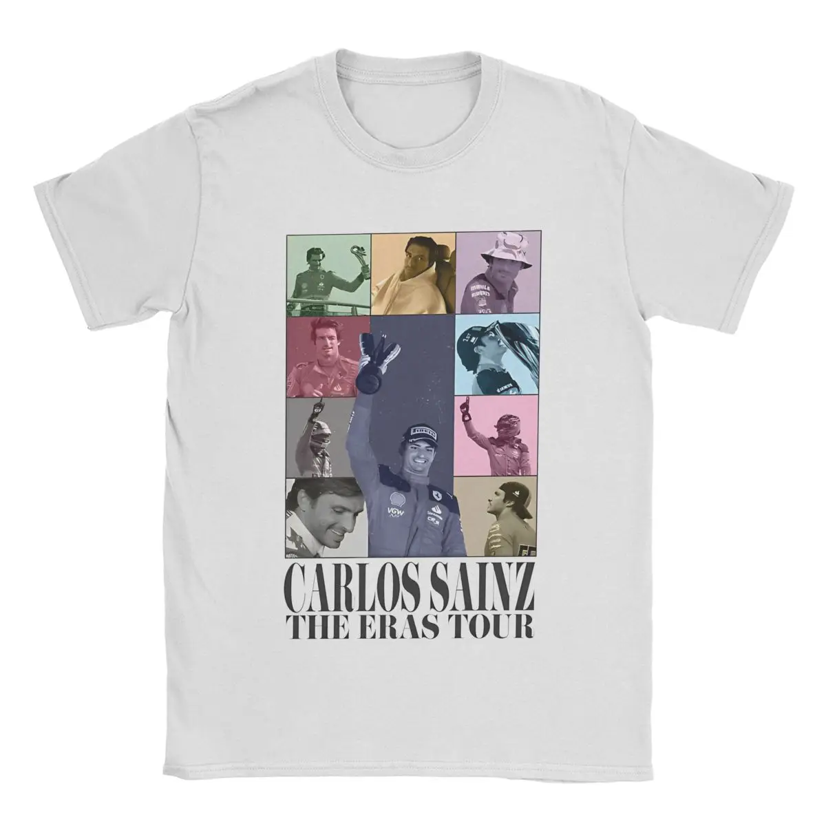 Футболка мужская с коротким рукавом и круглым вырезом из чистого хлопка