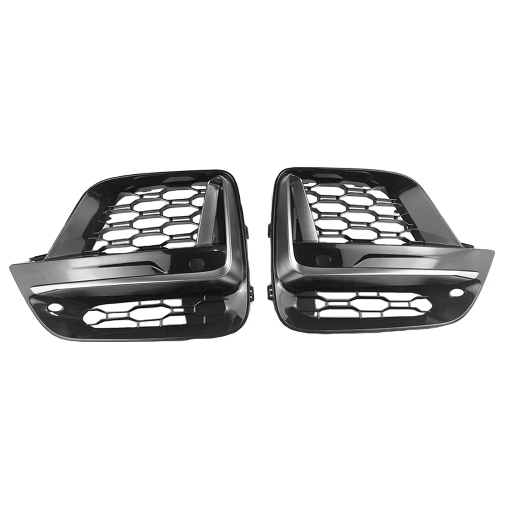 

Front Fog Lamp Grille Frame Trim Protector Exterior Cover for-BMW X3 G01 X4 G01 G02 G08 2018-2020 (No Fog Light Hole)