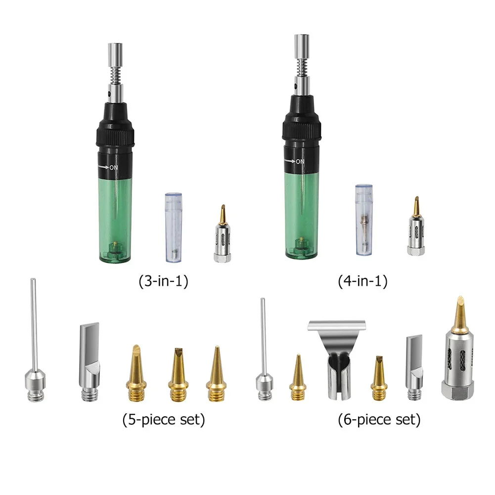 Портативный набор паяльников 4-в-1 1300 градусов Цельсия с бутановой горелкой