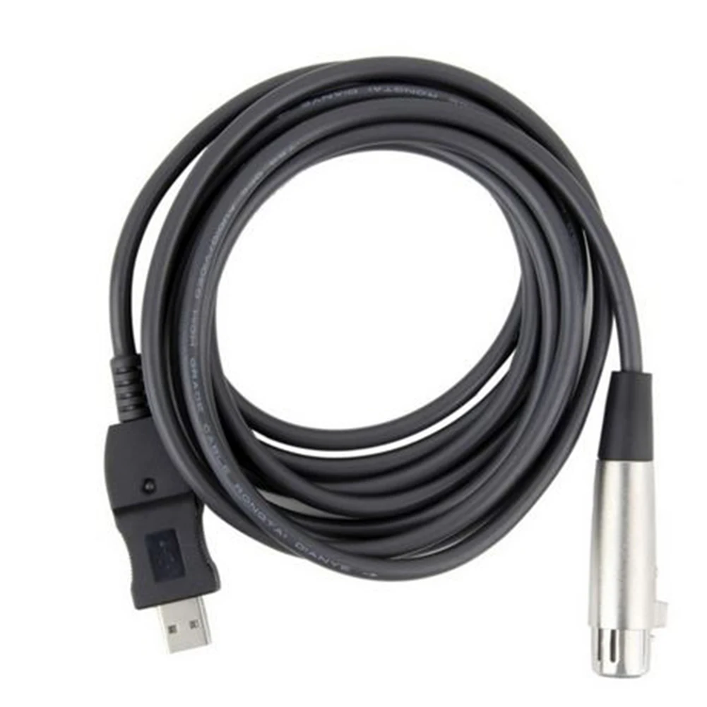 Adapter Cable Cord Durable Windows 7/VISTA/XP/2000 XLR Female Plug Microphone Mic Link USB To XLR USB 1.1/2.0 High Quality Input