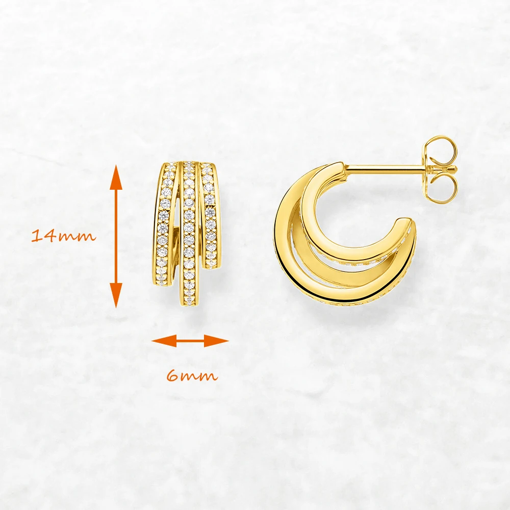 Золотые круги креольское шарнирное кольцо Изящные Ювелирные изделия для женщин