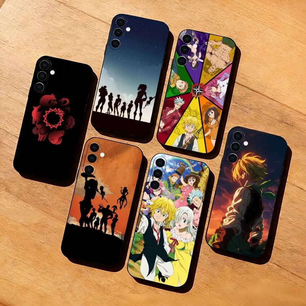 Фото Чехол для телефона T-The S-Seven Deadly Sins, черный, силиконовый, мягкий, для Samsung Galaxy A73, A72, A71, A70, A53, A52, A51 №1