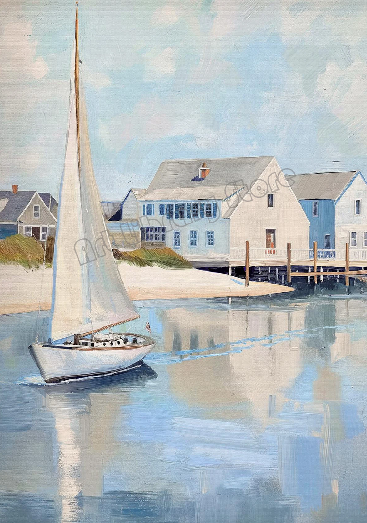 

Холстовая картина "Винтажный морской пейзаж"