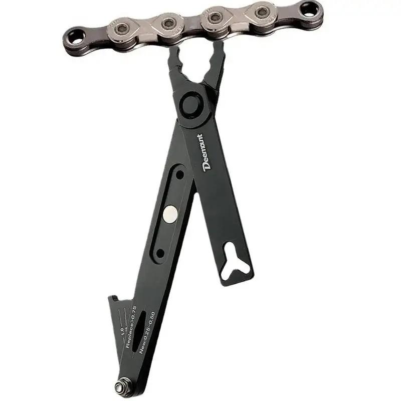

Chain Tool For Bike Heavy Duty Bicycle Chain Wear Indicator Bike Chain Checker Gauge Measuring Ruler Bicycle Accessories