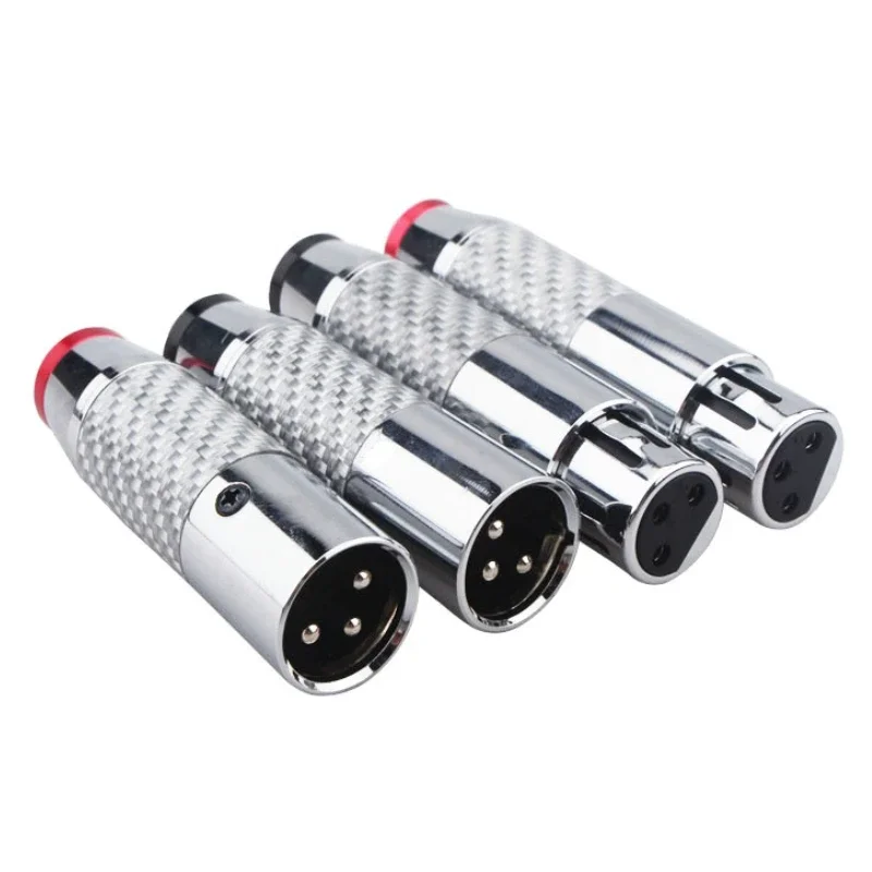 HiFi аудио разъем XLR из углеродного волокна электромагнитный экранирующий