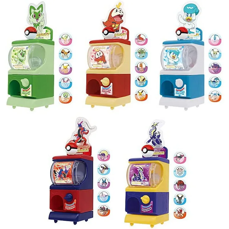 

Japanese Bandai Genuine Gacha Scale Model Pokemon Mini Egg Twister Koraidon Miraidon Tabletop Decoration Action Figure Toys