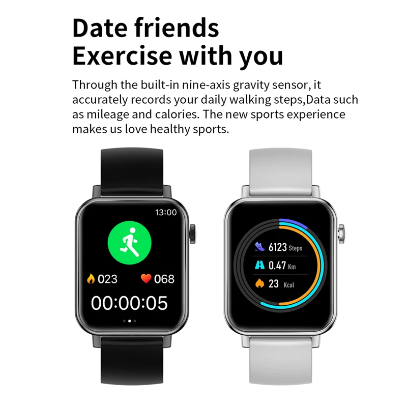 L17 Smart Watch Bluetooth Call Heart Rate Blood Oxygen 1.69 Color Male Wrist Watch Screen Full Touch Smartwatch for Women Men