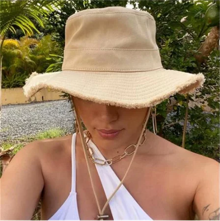 

Luxury Brand Women Fashion Unisex Travel Bucket Hat Outdoor Adult Big Brim Sports Sun Hat Four Seasons Women Brand Cap