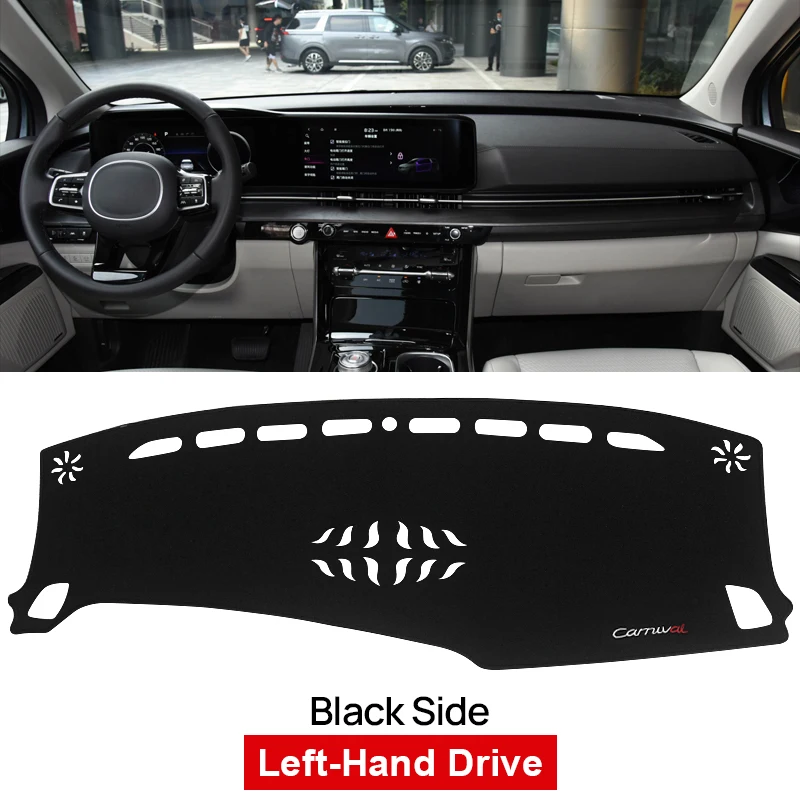 

Коврик от солнца для приборной панели автомобиля, нескользящий Настольный коврик для приборной панели, коврики для Kia Carnival Sedona KA4 2020-2022 2023, аксессуары