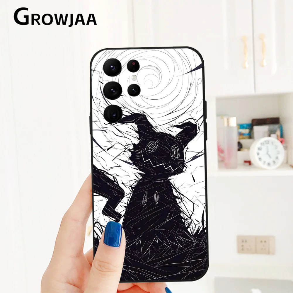 Чехол для телефона Mimikyu Mewtwo Pikachu Samsung Galaxy S24 Ultra S22 S23 S21 S20 5G защитный силиконовый