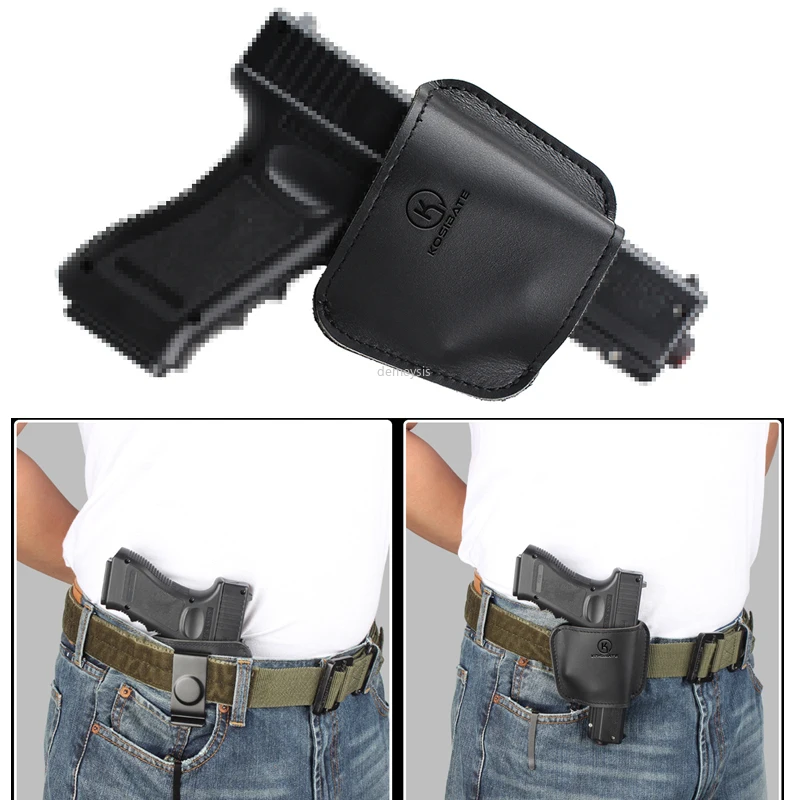

Скрытая тактическая кобура для стрельбы на открытом воздухе, Охотничья кобура, поясной ремень, кобура для быка, кобура для правой руки, кобу...