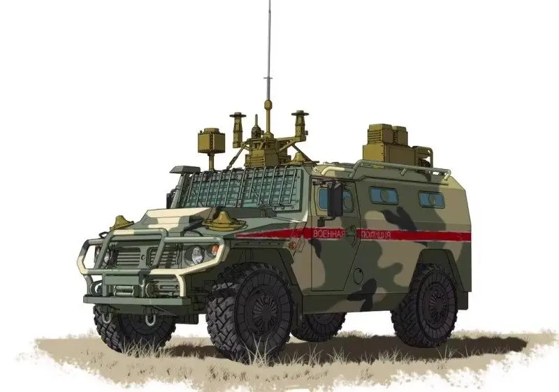 Фото Модель RPG 1/72, русская бронированная высокомощная машина, ГАЗ 233114, защитный дрон Tiger-M, модель специальных операций 575, комплект для игрушек №3