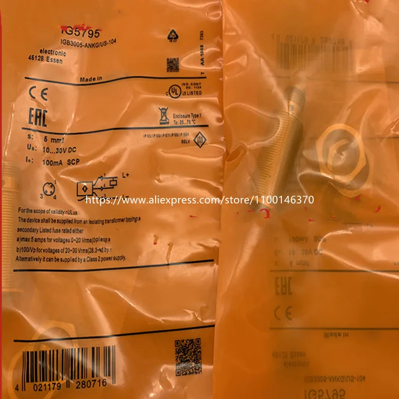 Новый высококачественный Индуктивный датчик IFM IG5795 IG5555 IG5556, 2 шт.